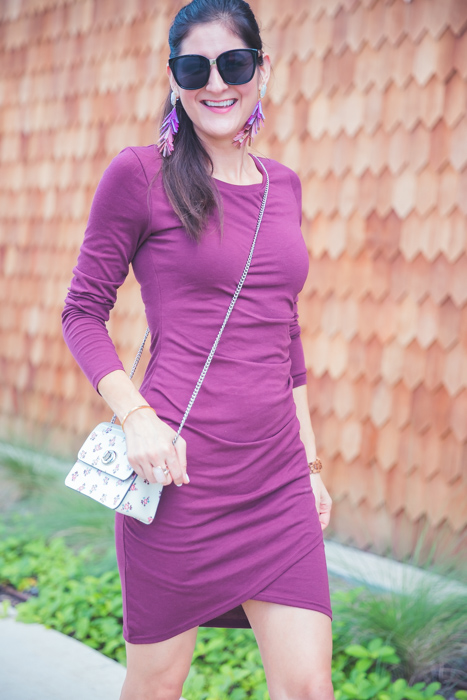 Favorite Fall Staple: Long Sleeve Dress. Go to dress that is easy to style and comfy. | The Fashionable Maven