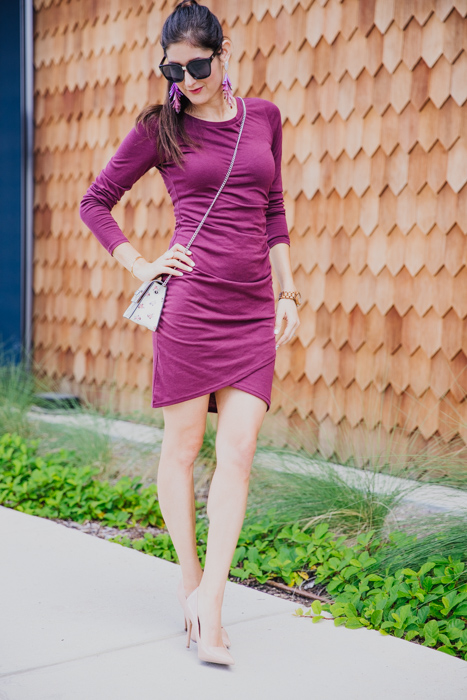Favorite Fall Staple: Long Sleeve Dress. Go to dress that is easy to style and comfy. | The Fashionable Maven