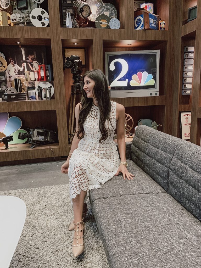 Jenni Metz in sitting in the studio of Houston Life at Channel 2 KPRC. April 9, 2019