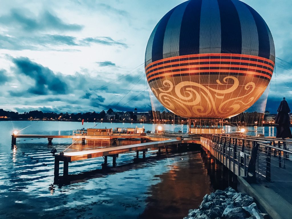 Hot air balloon ride at Disney Springs 