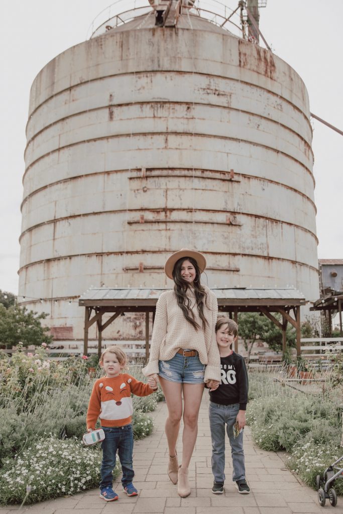 Magnolia Silos and Jenni Metz with her sons.