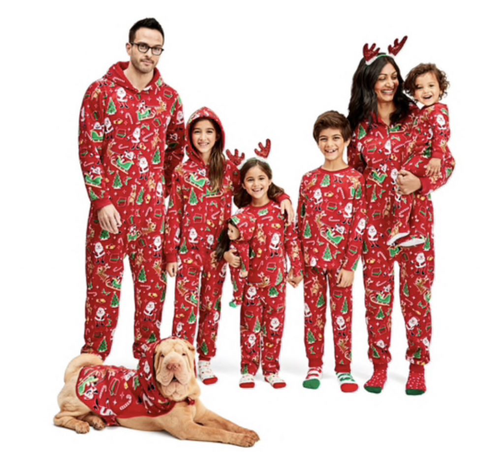 Matching family Christmas pajamas