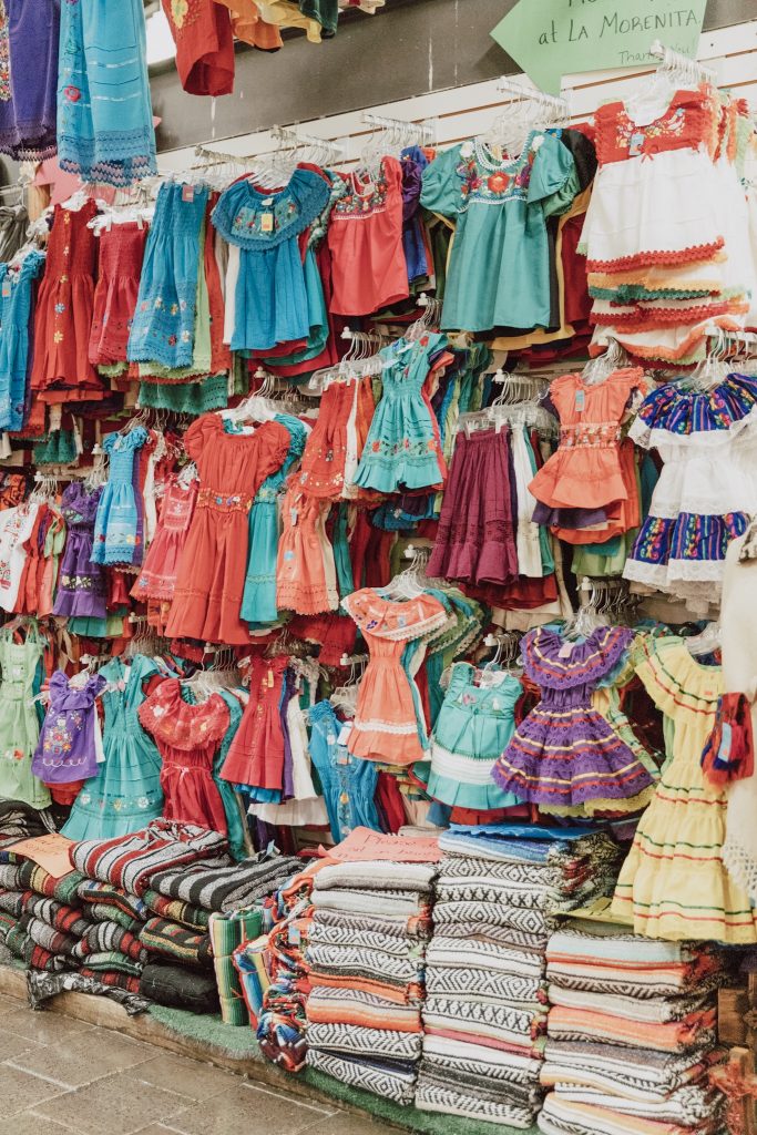 Hispanic inspired dresses at Market Square San Antonio guide