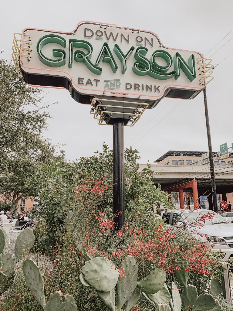Down on Grayson Eatery sign in San Antonio.
