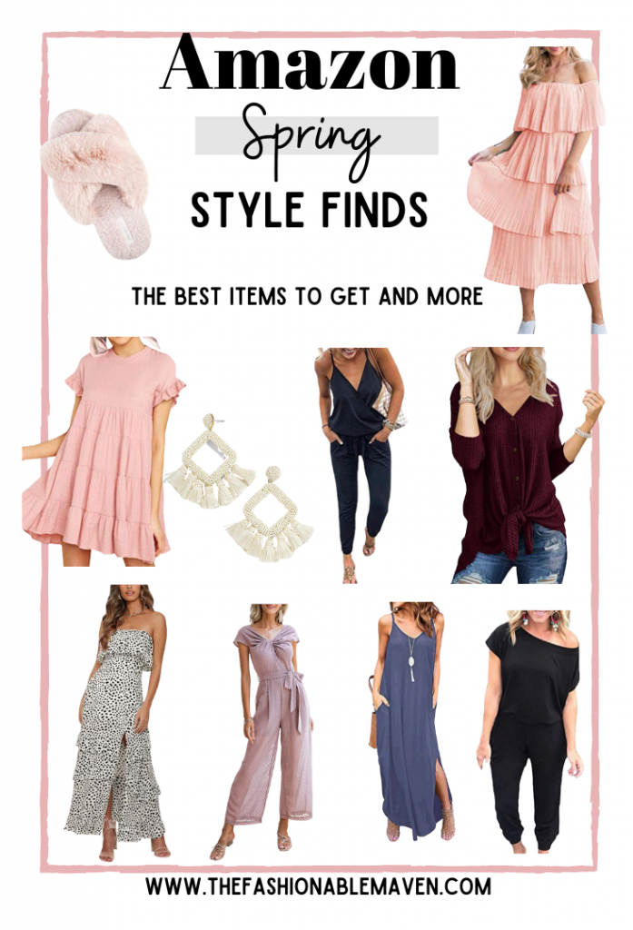 Amazon Spring style finds from The Fashionable Maven blog. 