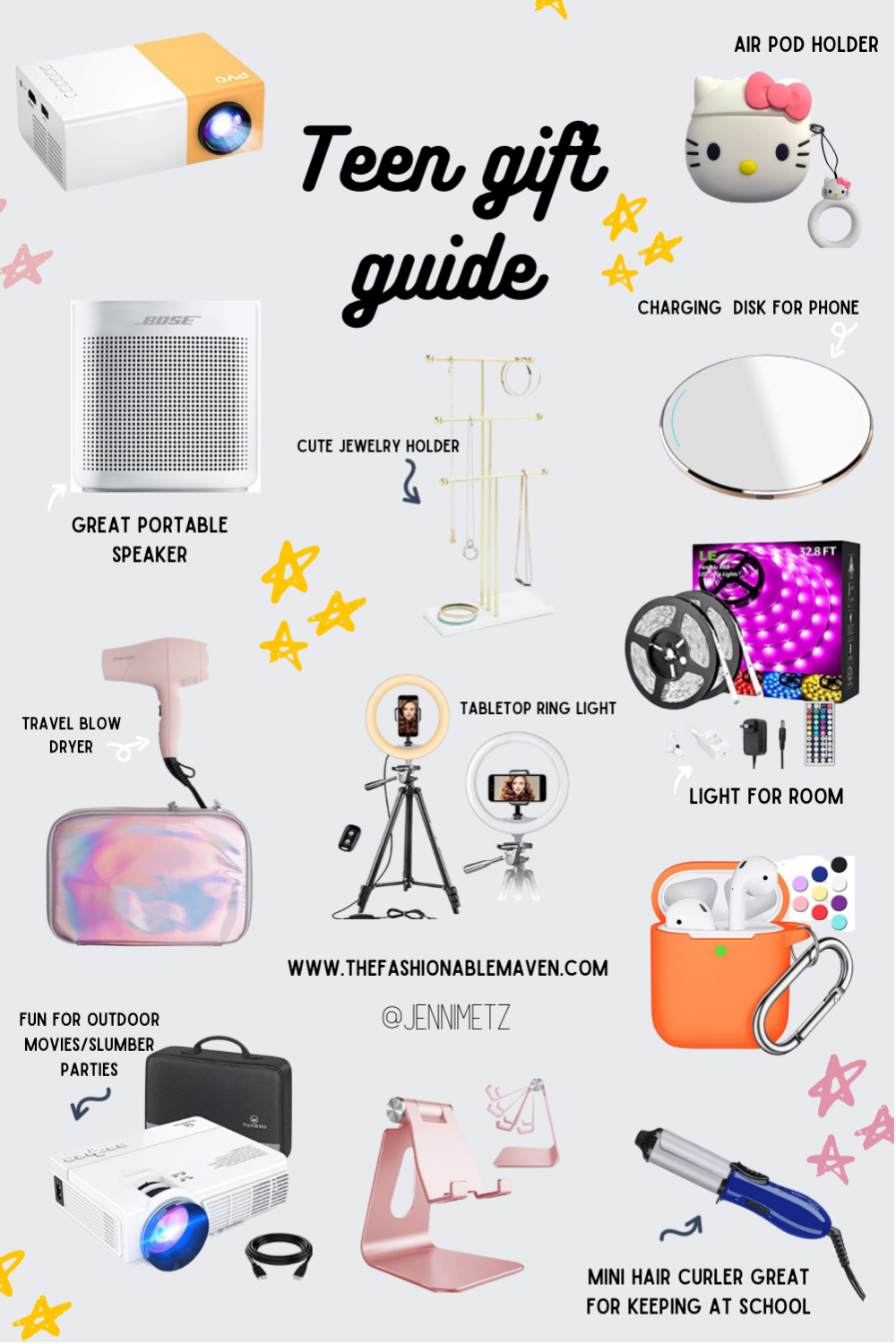Teen gift guide ideas Items they will love and use. The Fashionable