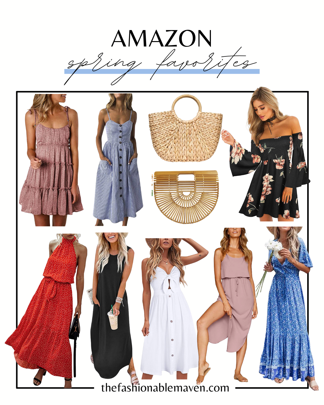 Affordable Amazon spring dresses that are pretty too. - The Fashionable ...